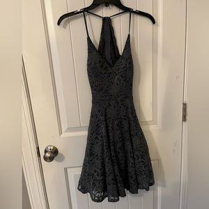 dark gray formal dress